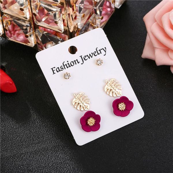 party crystal women girls graceful flower leaf exquisite 3pair/sets stud earrings set jewelry, Golden;silver
party crystal women girls graceful flower leaf exquisite 3pair/sets stud earrings set jewelry, Golden;silver