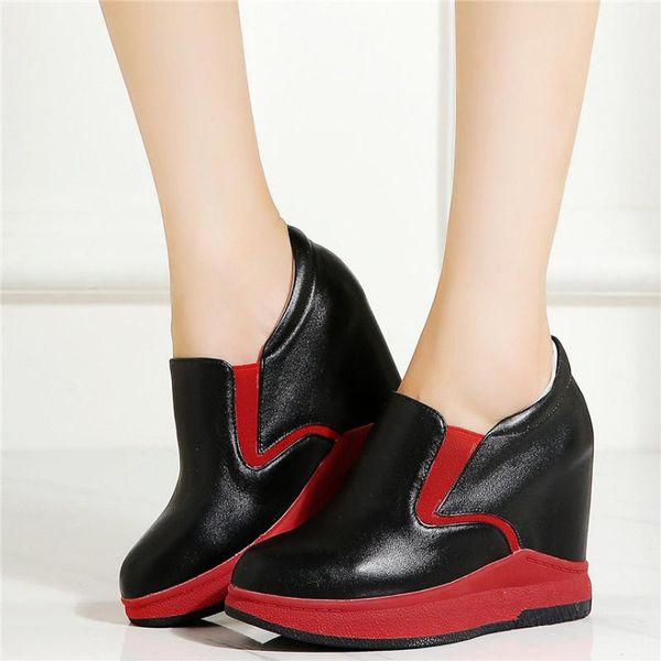 boots punk oxfords shoes women genuine leather wedges high heel ankle female round toe platform fashion sneakers casual, Black
boots punk oxfords shoes women genuine leather wedges high heel ankle female round toe platform fashion sneakers casual, Black