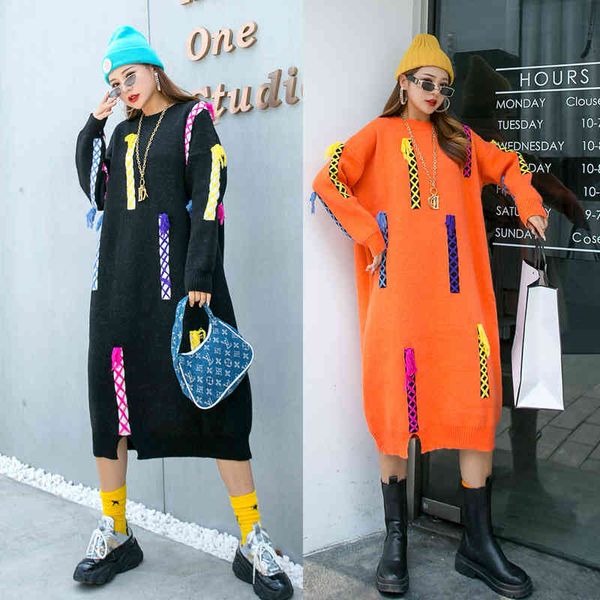 sweater european station autumn dress in fashion tide brand shirt long skirt university personality female, White;black
sweater european station autumn dress in fashion tide brand shirt long skirt university personality female, White;black