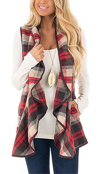 women's vests women autumn winter vest fashion lattice cardigan outwear coat female casula sleeveless loose, Black;white
women's vests women autumn winter vest fashion lattice cardigan outwear coat female casula sleeveless loose, Black;white