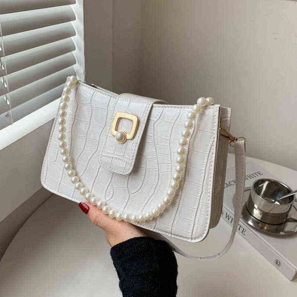 shopping bags new stone pattern shoulder bag fashion designer crossbody for women pearl chain handbag square ladies cross body 220315
shopping bags new stone pattern shoulder bag fashion designer crossbody for women pearl chain handbag square ladies cross body 220315