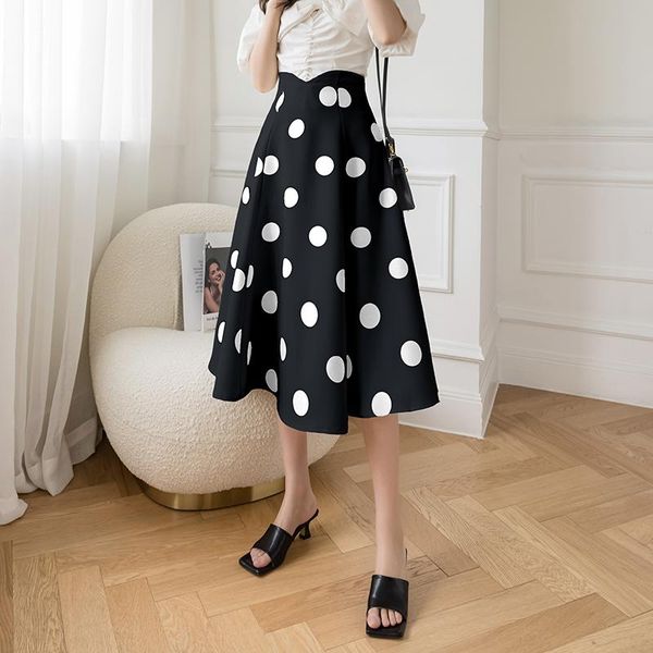 skirts retro polka dot women midi chic high waist a-line ball gown female skirt elegant ladies party, Black
skirts retro polka dot women midi chic high waist a-line ball gown female skirt elegant ladies party, Black