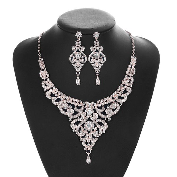 fashion women crystal water drop wedding jewelry sets cubic zircon necklace earrings for bride, Slivery;golden
fashion women crystal water drop wedding jewelry sets cubic zircon necklace earrings for bride, Slivery;golden