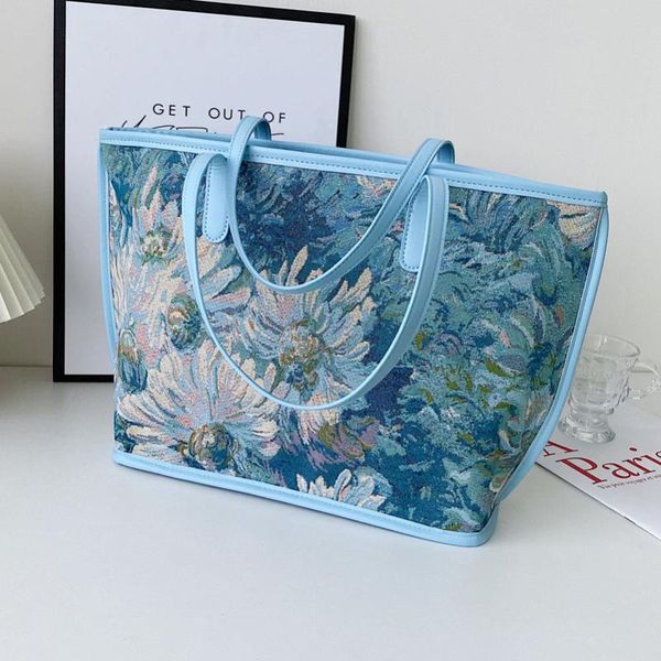evening bags armpit bag 2021 fashion pu leather for women designer handbag big tote travel shopper shoulder flower pattern blue set
evening bags armpit bag 2021 fashion pu leather for women designer handbag big tote travel shopper shoulder flower pattern blue set