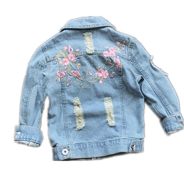 baby girl hole denim jacket 2021 kids embroidered flowers overcoat children jeans clothes jackets, Blue;gray
baby girl hole denim jacket 2021 kids embroidered flowers overcoat children jeans clothes jackets, Blue;gray