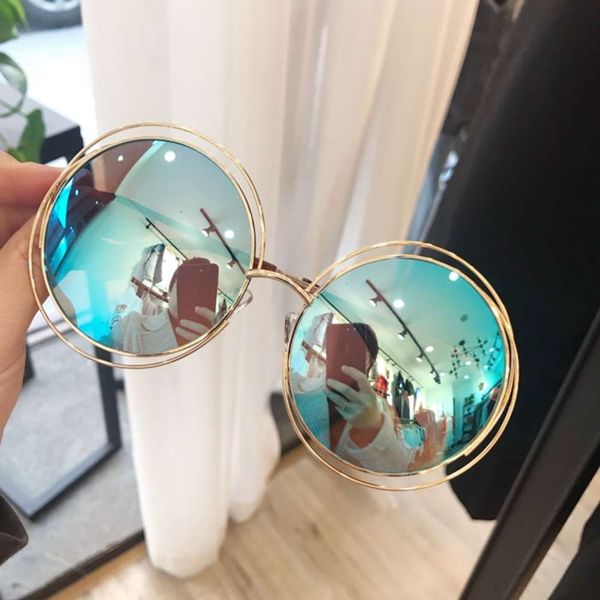 round frame multilateral metal men's and women's multi circle fashion personality color film star sunglasses, White;black
round frame multilateral metal men's and women's multi circle fashion personality color film star sunglasses, White;black