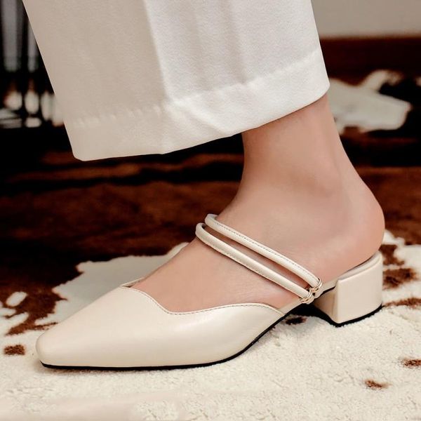 slippers kmeioo cowskin slip-on shoes woman summer outsides mule slides square toe chunky heels women leisure mules, Black
slippers kmeioo cowskin slip-on shoes woman summer outsides mule slides square toe chunky heels women leisure mules, Black