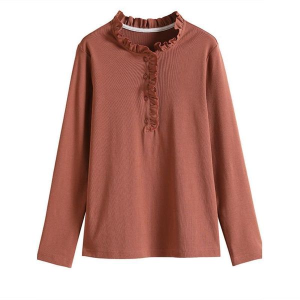 women's blouses & shirts vintage clothes tunic blouse women long sleeve ruffle stand collar autumn basic tee shirt 100 cotton, White
women's blouses & shirts vintage clothes tunic blouse women long sleeve ruffle stand collar autumn basic tee shirt 100 cotton, White