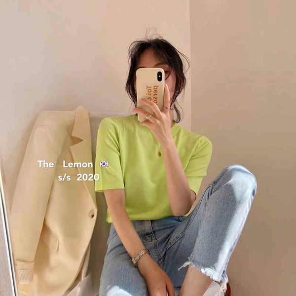 korean style t shirt women o neck short sleeve all-match basic summer unicolor casual tshirts camisetas mujer 210522, White
korean style t shirt women o neck short sleeve all-match basic summer unicolor casual tshirts camisetas mujer 210522, White