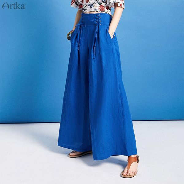 women's pants & capris artka 2021 spring high waist wide leg for women solid color casual sashes long female ka10395x, Black;white
women's pants & capris artka 2021 spring high waist wide leg for women solid color casual sashes long female ka10395x, Black;white