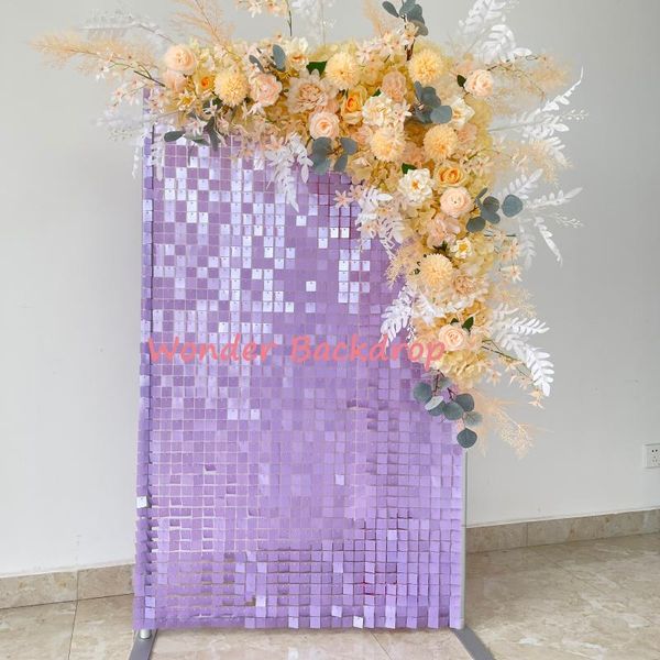 party decoration 1x1ft each panel for customizing your size lilac light purple sequin backdrop shimmer wall
party decoration 1x1ft each panel for customizing your size lilac light purple sequin backdrop shimmer wall