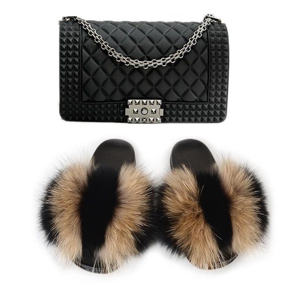 women's fur slippers girl's cute furry shoes female fluffy slides ladies flip flops jelly bags sandals and purse sets, Black
women's fur slippers girl's cute furry shoes female fluffy slides ladies flip flops jelly bags sandals and purse sets, Black