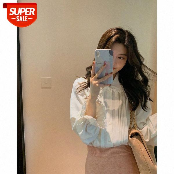 sweet lantern sleeve doll collar knock fairy bai take white shirt blouse women's net red same #6558
sweet lantern sleeve doll collar knock fairy bai take white shirt blouse women's net red same #6558