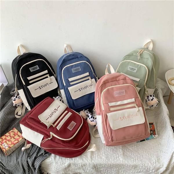 school bags cute letter women backpack with doll travel backbag nylon waterproof schoolbag kawaii for teenager girls 2021 rugzak
school bags cute letter women backpack with doll travel backbag nylon waterproof schoolbag kawaii for teenager girls 2021 rugzak