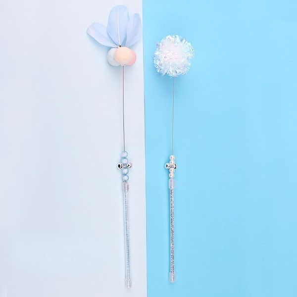 cat toys 2021two piece set play with ringing paper ball feathers on the stick interactive toy dancer wand squeaky
cat toys 2021two piece set play with ringing paper ball feathers on the stick interactive toy dancer wand squeaky