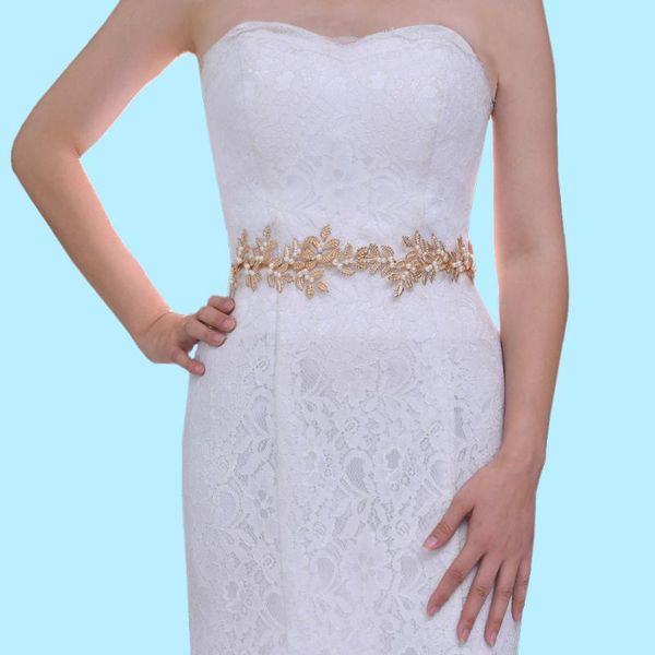 wedding sashes zmsh353 pearl bride dress belt golden leaves bridesmaid belts for women elastic embellished waist women's, White
wedding sashes zmsh353 pearl bride dress belt golden leaves bridesmaid belts for women elastic embellished waist women's, White
