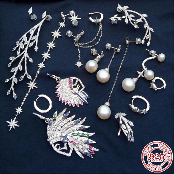 stud 100% sterling silver s925 light luxury women's earrings savage head pearl female fashion jewelry, Golden;silver
stud 100% sterling silver s925 light luxury women's earrings savage head pearl female fashion jewelry, Golden;silver