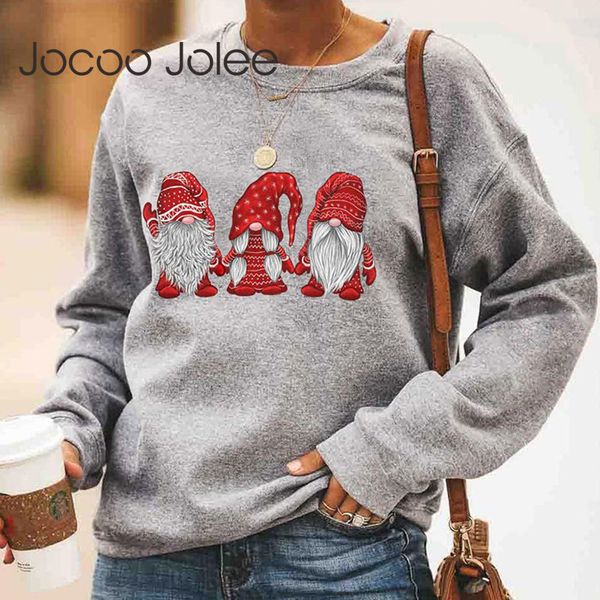 women christmas hoodies fashion long sleeve o neck santa claus print loose sweatshirts female plus size pullover 210428, Black
women christmas hoodies fashion long sleeve o neck santa claus print loose sweatshirts female plus size pullover 210428, Black