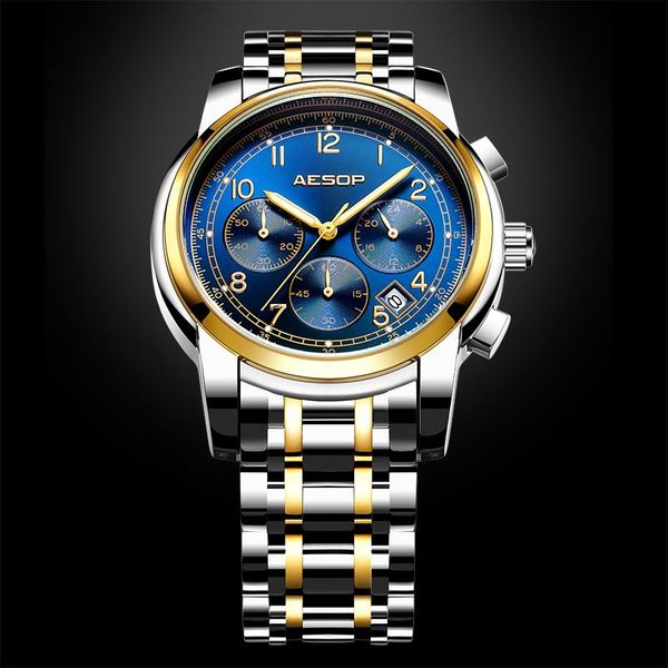 wristwatches aesop mens watches quartz wristwatch stainless steel male clock for men unique waterproof designer wrist, Slivery;brown
wristwatches aesop mens watches quartz wristwatch stainless steel male clock for men unique waterproof designer wrist, Slivery;brown