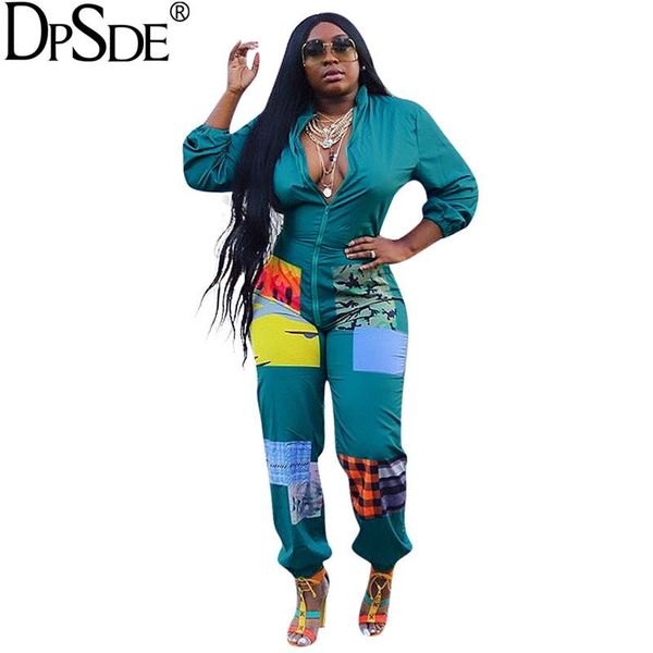 women's jumpsuits & rompers dpsde front zipper green bodycon long jumpsuit patchwork full sleeve skinny women 2021 autumn outfits, Black;white
women's jumpsuits & rompers dpsde front zipper green bodycon long jumpsuit patchwork full sleeve skinny women 2021 autumn outfits, Black;white