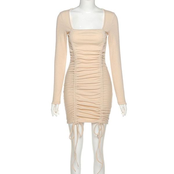 casual dresses 2021 autumn women winter long sleeve beige solid mini bodycon knitted dress for female, Black;gray
casual dresses 2021 autumn women winter long sleeve beige solid mini bodycon knitted dress for female, Black;gray