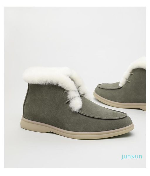 wholesale- boots natural fur genuine leather ankle winter lace-up comfortable flat wool women shoes, Black
wholesale- boots natural fur genuine leather ankle winter lace-up comfortable flat wool women shoes, Black
