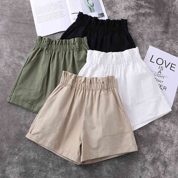 fashion harajuku plus size for women summer elastic high waist short femme cuffs wide leg with belt cotton ladies shorts, White;black
fashion harajuku plus size for women summer elastic high waist short femme cuffs wide leg with belt cotton ladies shorts, White;black