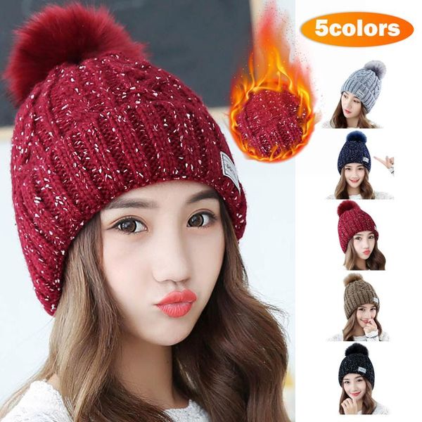 berets women's pompom hat knitted cap angora beanies natural raccoon balls thick warm soft ladies female winter hats, Blue;gray
berets women's pompom hat knitted cap angora beanies natural raccoon balls thick warm soft ladies female winter hats, Blue;gray