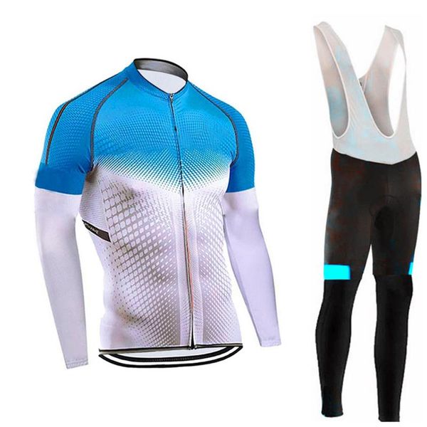racing sets pro bicycle team long sleeve men's cycling jersey gel breathable pad clothing, Black;blue
racing sets pro bicycle team long sleeve men's cycling jersey gel breathable pad clothing, Black;blue