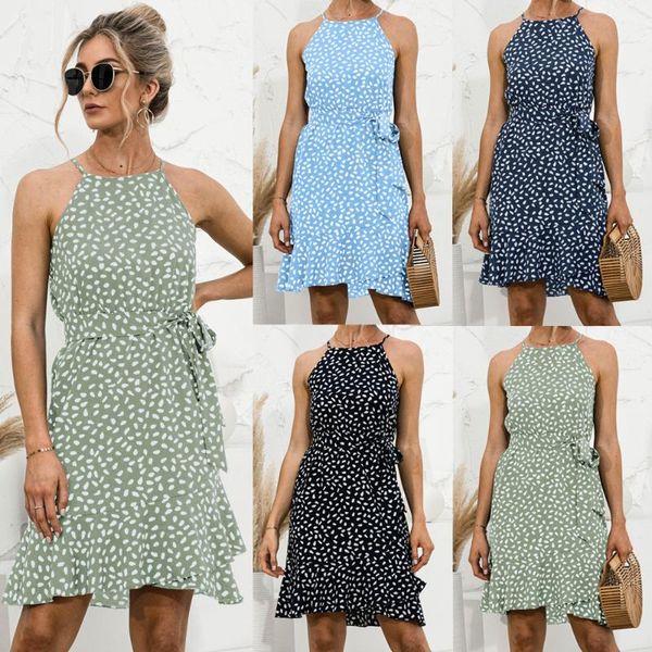 casual dresses summer halter ruffles lace up floral print mini dress 2021 vintage sleeveless beach party short for women, Black;gray
casual dresses summer halter ruffles lace up floral print mini dress 2021 vintage sleeveless beach party short for women, Black;gray