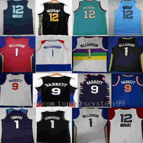 2021 ja zion 12 morant rj jersey 1 williamson 9 barrett 1 anthony edwards city editon basketball jersey shirts breathable s-2xl, Black;red
2021 ja zion 12 morant rj jersey 1 williamson 9 barrett 1 anthony edwards city editon basketball jersey shirts breathable s-2xl, Black;red