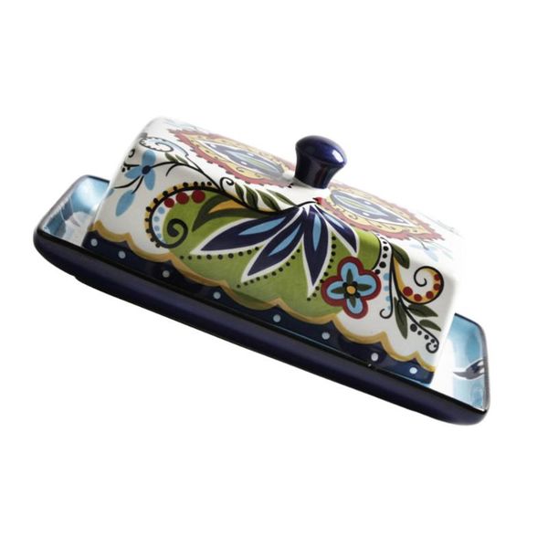 1pc cheese box butter keeper creative floral pattern ceramic with lid dishes & plates
1pc cheese box butter keeper creative floral pattern ceramic with lid dishes & plates
