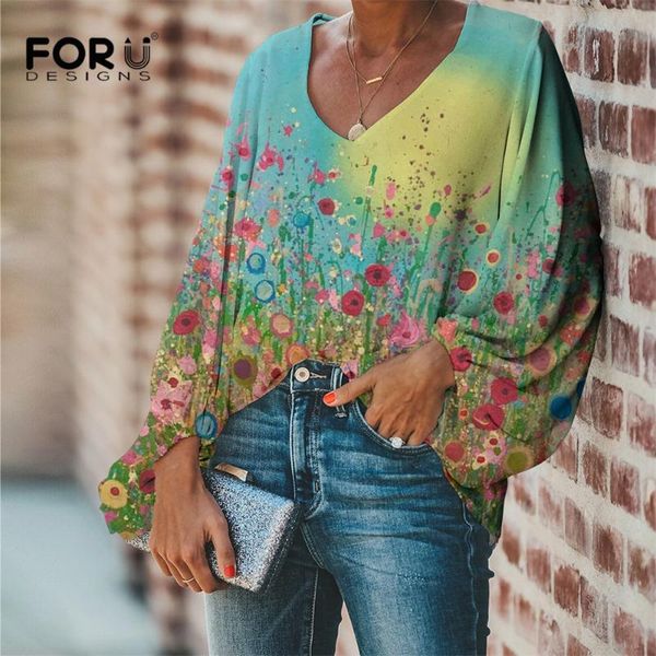 women's blouses & shirts forudesigns long sleeve women art oil painting flowers design summer blouse pluse size clothing loose girls, White
women's blouses & shirts forudesigns long sleeve women art oil painting flowers design summer blouse pluse size clothing loose girls, White