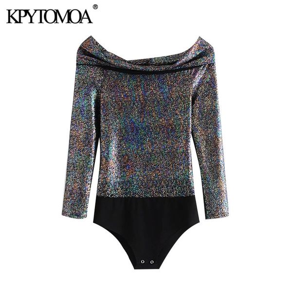 women fashion snap-button shiny sequin bodysuits vintage slash neck long sleeve female playsuits mujer 210416, Black;white
women fashion snap-button shiny sequin bodysuits vintage slash neck long sleeve female playsuits mujer 210416, Black;white