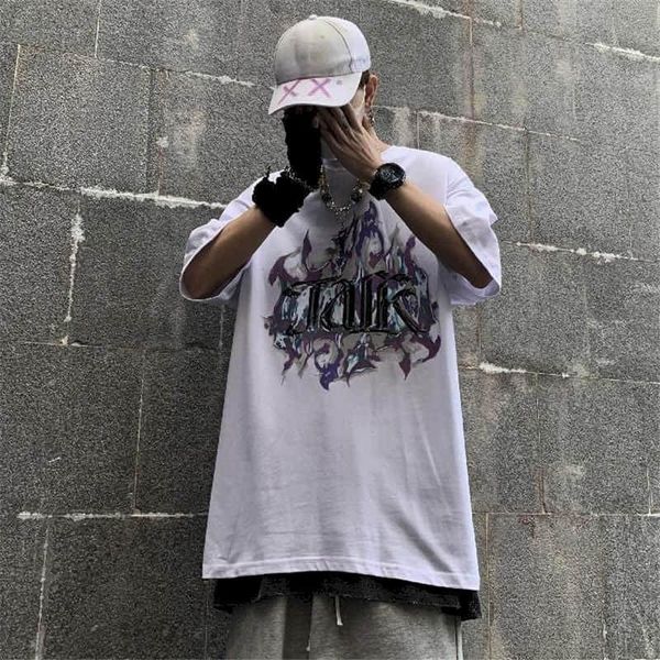men's t-shirts short-sleeved t-shirt dark hip-hop high street flame printing summer student korean loose bf hip hop bottoming, White;black
men's t-shirts short-sleeved t-shirt dark hip-hop high street flame printing summer student korean loose bf hip hop bottoming, White;black