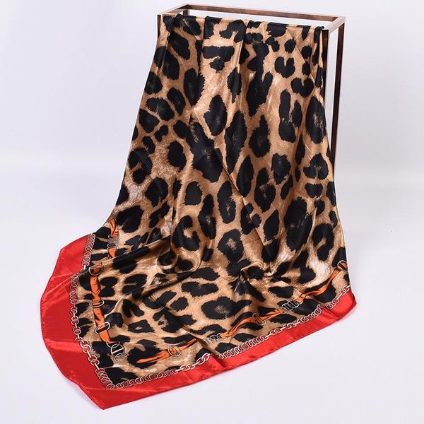 scarves leopard silk women foulard 90*90cm square head scarf ladies shawl wrap muffler bandanna female print chiffon hijab, Blue;gray
scarves leopard silk women foulard 90*90cm square head scarf ladies shawl wrap muffler bandanna female print chiffon hijab, Blue;gray