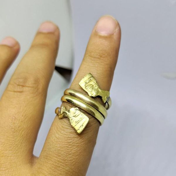 cluster rings gothic double coiled queen nefertiti for women egyptian jewelry bague vintage gold stainless steel ring africa finger, Golden;silver
cluster rings gothic double coiled queen nefertiti for women egyptian jewelry bague vintage gold stainless steel ring africa finger, Golden;silver