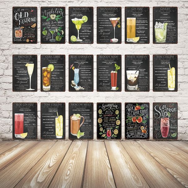 cocktail margarita gimlet beer metal sign tin poster home decor bar wall art painting 20*30 cm size dy33
cocktail margarita gimlet beer metal sign tin poster home decor bar wall art painting 20*30 cm size dy33