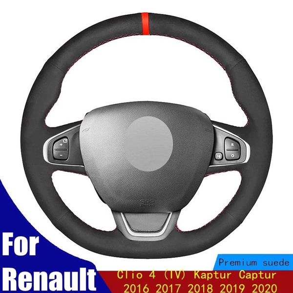 steering wheel covers diy car cover black suede red marker hand stitched for clio 4 (iv) kaptur captur 2021
steering wheel covers diy car cover black suede red marker hand stitched for clio 4 (iv) kaptur captur 2021
