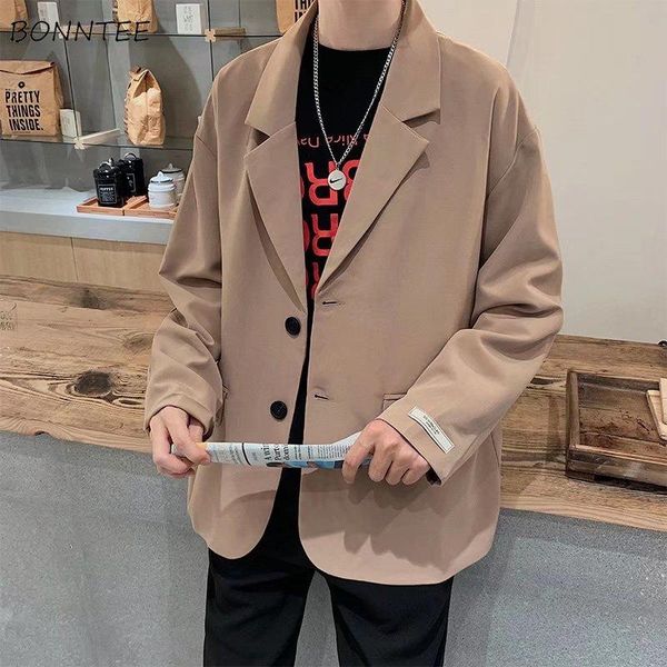 men's suits & blazers simple men classic fashion patch designs single breasted loose vintage spring fall coats oversize handsome hombre, White;black
men's suits & blazers simple men classic fashion patch designs single breasted loose vintage spring fall coats oversize handsome hombre, White;black