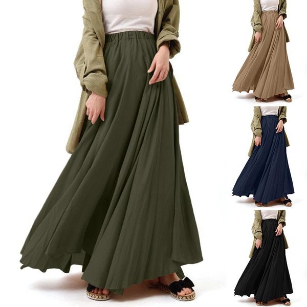 skirts women's spring maxi 2021 zanzea elegant elastic wasit sundress casual solid vestidos female faldas saia robe, Black
skirts women's spring maxi 2021 zanzea elegant elastic wasit sundress casual solid vestidos female faldas saia robe, Black