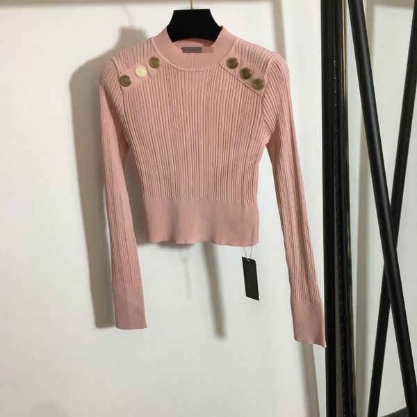 806 2021 runway spring autumn brand same style sweater long sleeve crew neck pink black white fashion clothes womens meiyi, White;black
806 2021 runway spring autumn brand same style sweater long sleeve crew neck pink black white fashion clothes womens meiyi, White;black