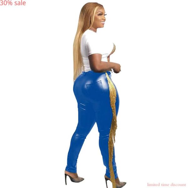 women's pants & capris blue tassel pu leather fashion comfy trouser womens leggings solid high waist long women disco, Black;white
women's pants & capris blue tassel pu leather fashion comfy trouser womens leggings solid high waist long women disco, Black;white