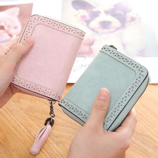 card holders julicxyj high capacity hollow tassel function 24 bits women business cards holder credit passport cover bag case wallet, Brown;gray
card holders julicxyj high capacity hollow tassel function 24 bits women business cards holder credit passport cover bag case wallet, Brown;gray