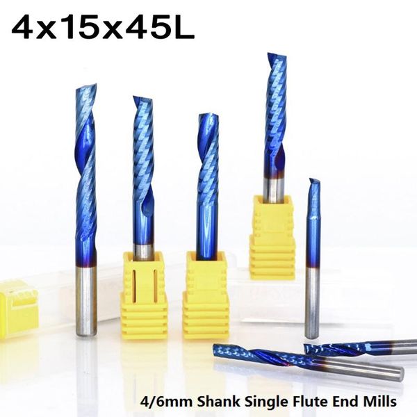professional drill bits 4/6mm shank hss end mill blue coating cnc carving bit engraving router single flute wood metal milling cutters endmi
professional drill bits 4/6mm shank hss end mill blue coating cnc carving bit engraving router single flute wood metal milling cutters endmi