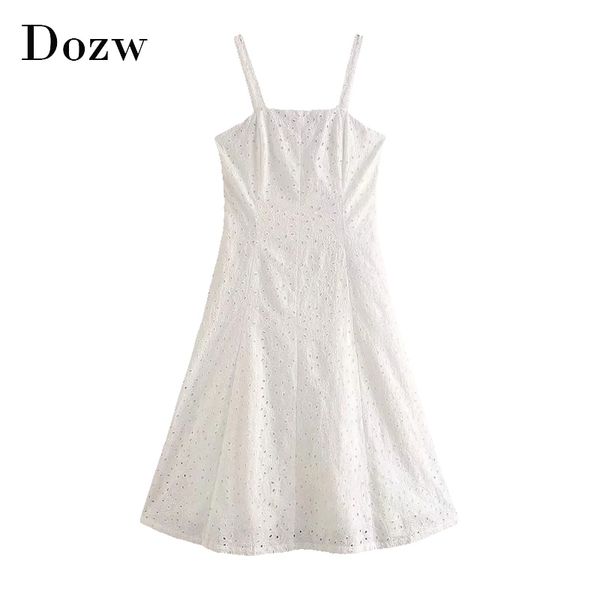 spaghetti strap white dress summer embroidery backless party dress women solid beach knee length dress vestidos 210414, Black;gray
spaghetti strap white dress summer embroidery backless party dress women solid beach knee length dress vestidos 210414, Black;gray