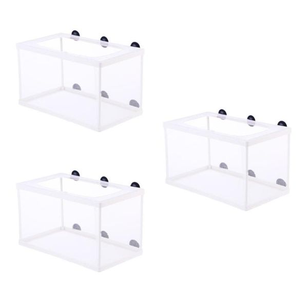 aquariums 3pcs small fish hatch isolation boxes fishing net with suction cup (white)
aquariums 3pcs small fish hatch isolation boxes fishing net with suction cup (white)