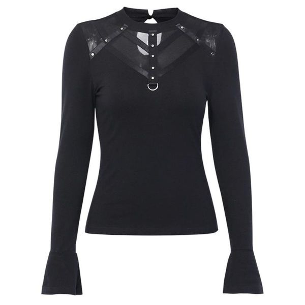 women & shirts mesh patchwork long sleeve bodycon black gothic streetwear punk slim turtleneck female shirt women's t-shirt, White
women & shirts mesh patchwork long sleeve bodycon black gothic streetwear punk slim turtleneck female shirt women's t-shirt, White