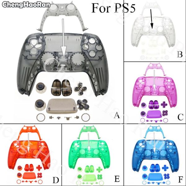 game controllers & joysticks chenghaoran for 5 ps5 controller full set housing case cover decorative strip shell buttons mod kit
game controllers & joysticks chenghaoran for 5 ps5 controller full set housing case cover decorative strip shell buttons mod kit