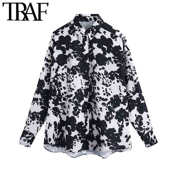 women fashion oversized animal print blouses vintage long sleeve button-up female shirts blusas chic 210507, White
women fashion oversized animal print blouses vintage long sleeve button-up female shirts blusas chic 210507, White